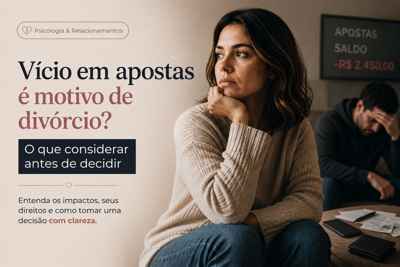 Vício em apostas é motivo de divórcio? O que considerar antes de decidir